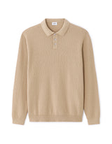 Polo Collar Sweater With Fancy Knit - Runner