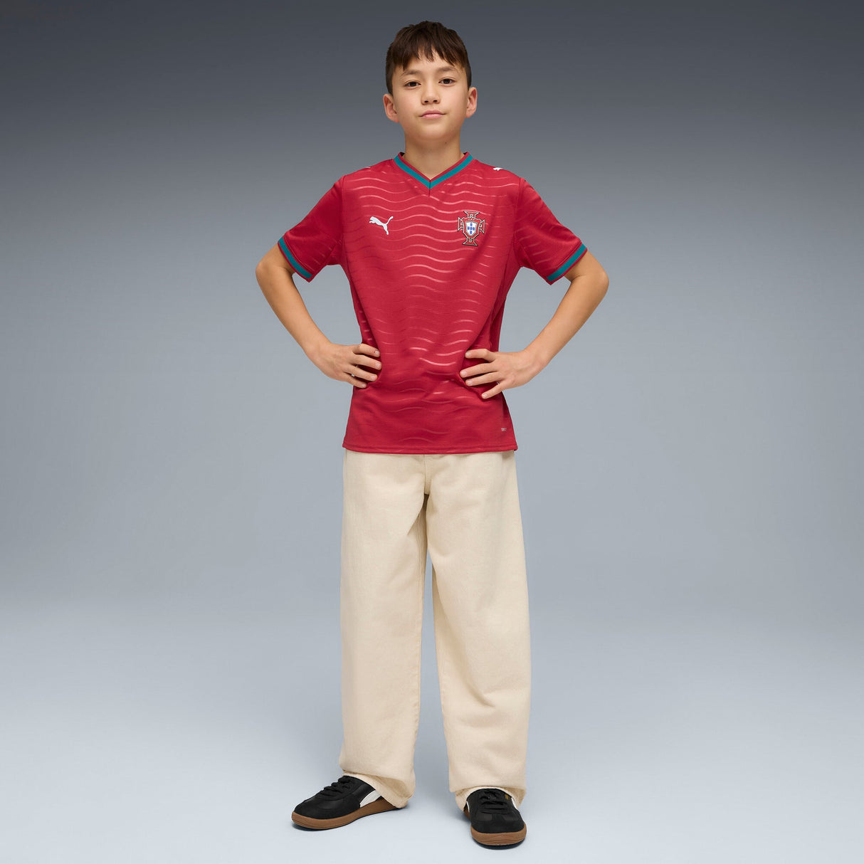 Portugal 2026 Home Jersey Youth - Runner