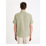 Regular 100% Linen Shirt - Sage Green - Runner