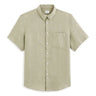 Regular 100% Linen Shirt - Sage Green - Runner