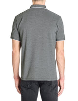 Regular Cotton Blend Polo Shirt - Anthracite - Runner