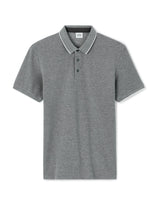 Regular Cotton Blend Polo Shirt - Anthracite - Runner