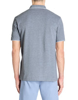 Regular Cotton Blend Polo Shirt - Navy - Runner