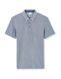 Regular Cotton Blend Polo Shirt - Navy - Runner