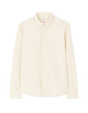 Regular - Fit 100% Cotton Chambray Shirt - Beige - Runner