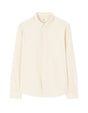Regular - Fit 100% Cotton Chambray Shirt - Beige - Runner