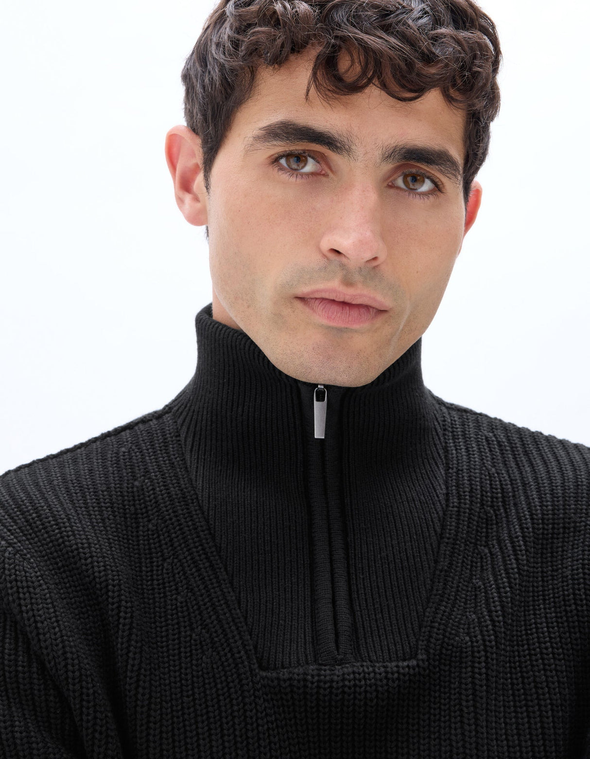 Regular Fit Trucker Neck Sweater - Runner