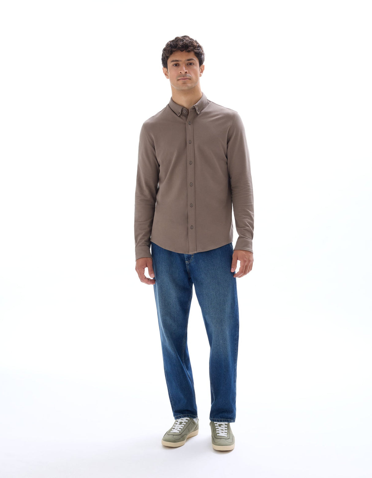 Regular Piqué Jersey Shirt - Runner