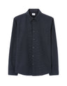 Regular Polka Dot Shirt 100% Cotton - Navy - Runner