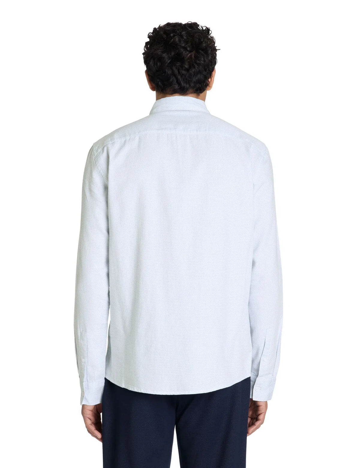 Regular Polka Dot Shirt 100% Cotton - White - Runner