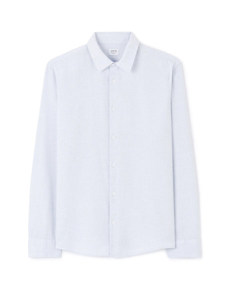 Regular Polka Dot Shirt 100% Cotton - White - Runner