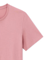 Regular round neck T-shirt 100% cotton - Dusty pink - Runner