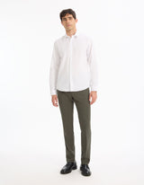 Regular shirt in royal oxford - white - Runner