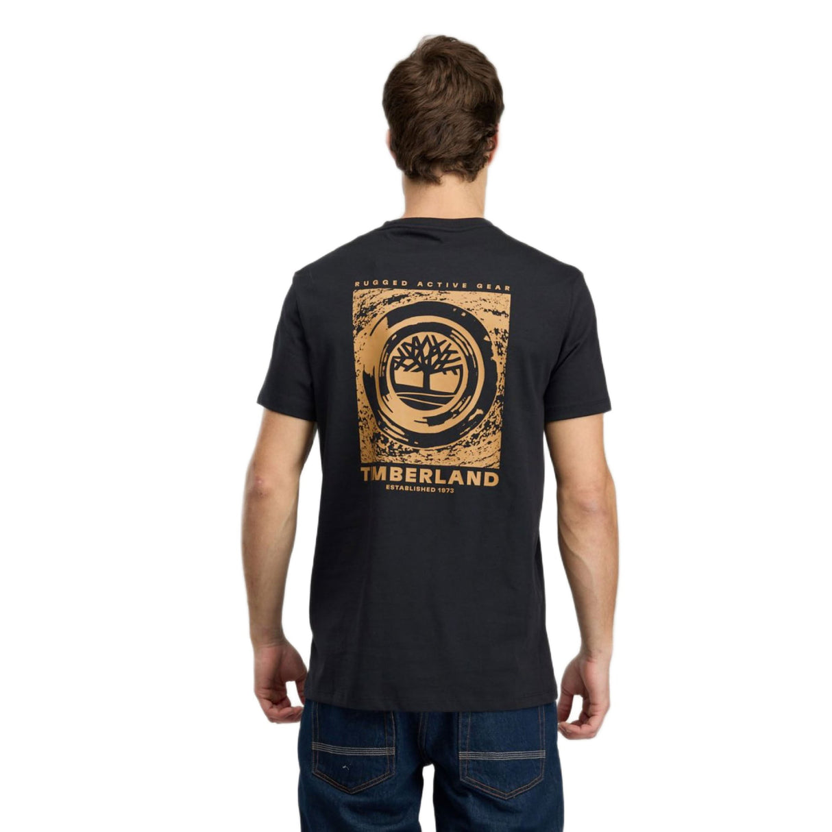 Rugged Logo Texture Ss Tee - Runner