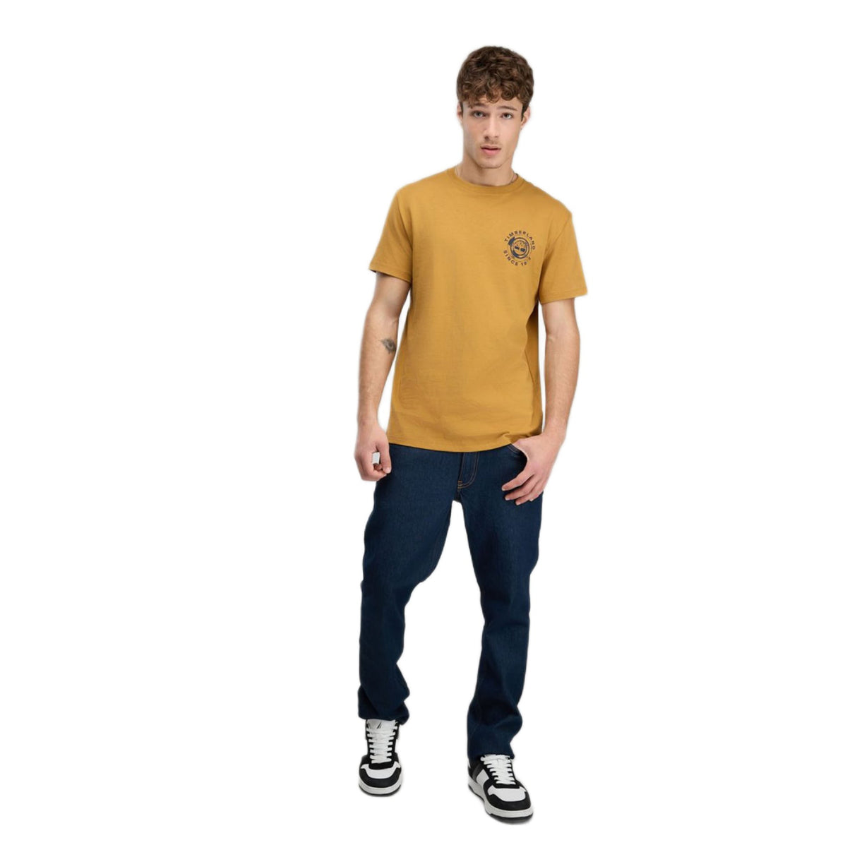 Rugged Logo Texture Ss Tee - Runner