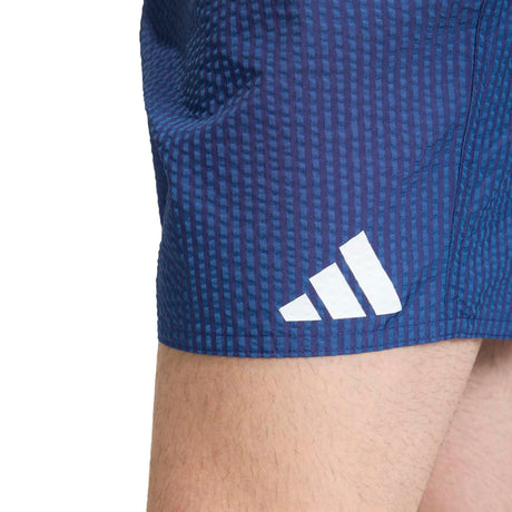 Seersucker Stripy Swim Shorts 5-Inch - Runner
