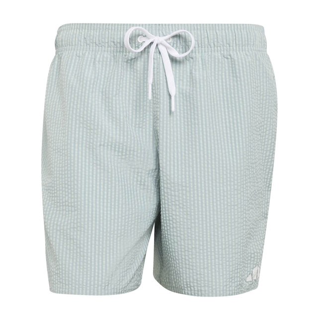 Seersucker Stripy Swim Shorts 5 - Inch - Runner