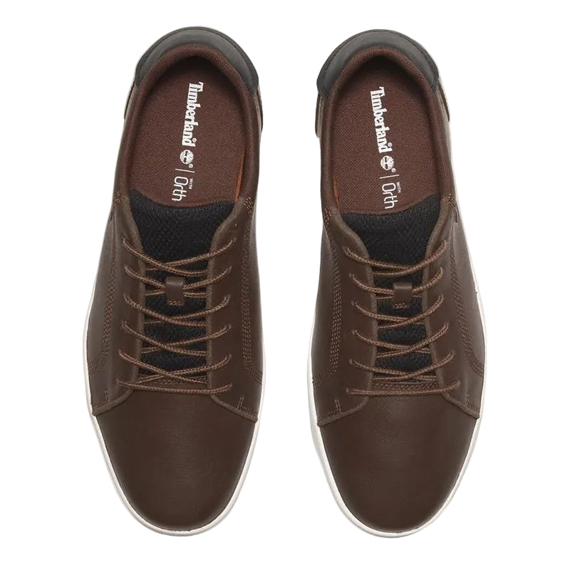 SENECA BAY LOW LACE UP SNEAKER DARK BROWN FULL GRAIN - Runner