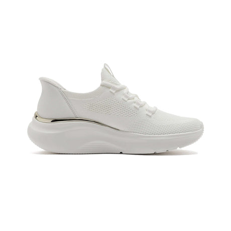 SKECHERS Bobs Geo Lite Slip - On Running Shoes 117617 - WHT SKW177 - Runner