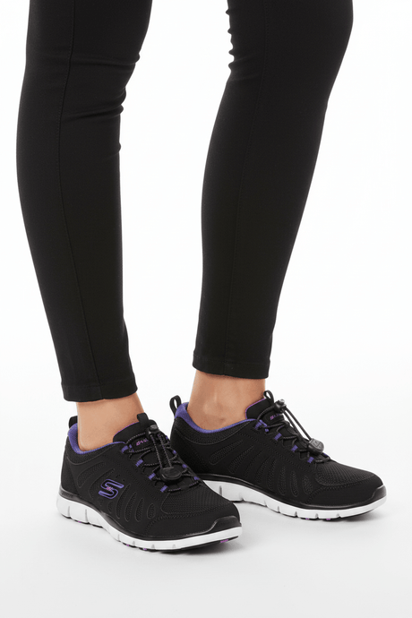 SKECHERS Gratis Be Magnificent black/purple by Skechers SKW76 - Runner