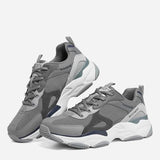 SKECHERS LanderS GRAY/NAVY BLUE Chunky Shoes 237486 - GYNV SKM92 - Runner