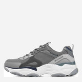 SKECHERS LanderS GRAY/NAVY BLUE Chunky Shoes 237486 - GYNV SKM92 - Runner