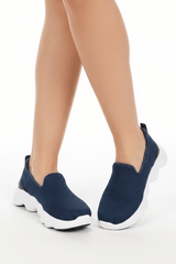 SKECHERSGO WALK MASSAGE FIT Mesh Detail Slip-On Shoes 124908-NVY SKW139 - Runner