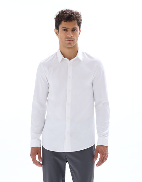 Slim Fit Dobby Shirt - Runner
