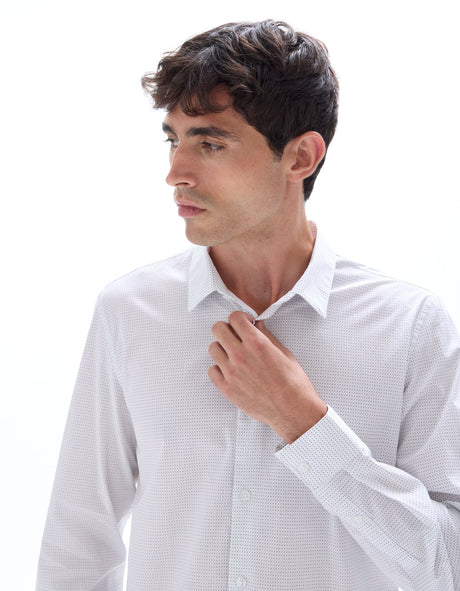 Slim Fit Printed Shirt - Runner