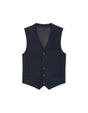 Slim Stretch Suit Vest - Navy - Runner