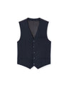 Slim Stretch Suit Vest - Navy - Runner