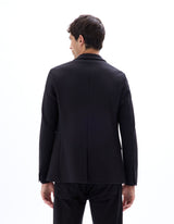 Slim Stretch Textured Blazer - Runner