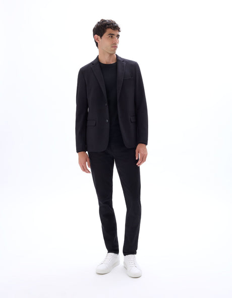 Slim Stretch Textured Blazer - Runner