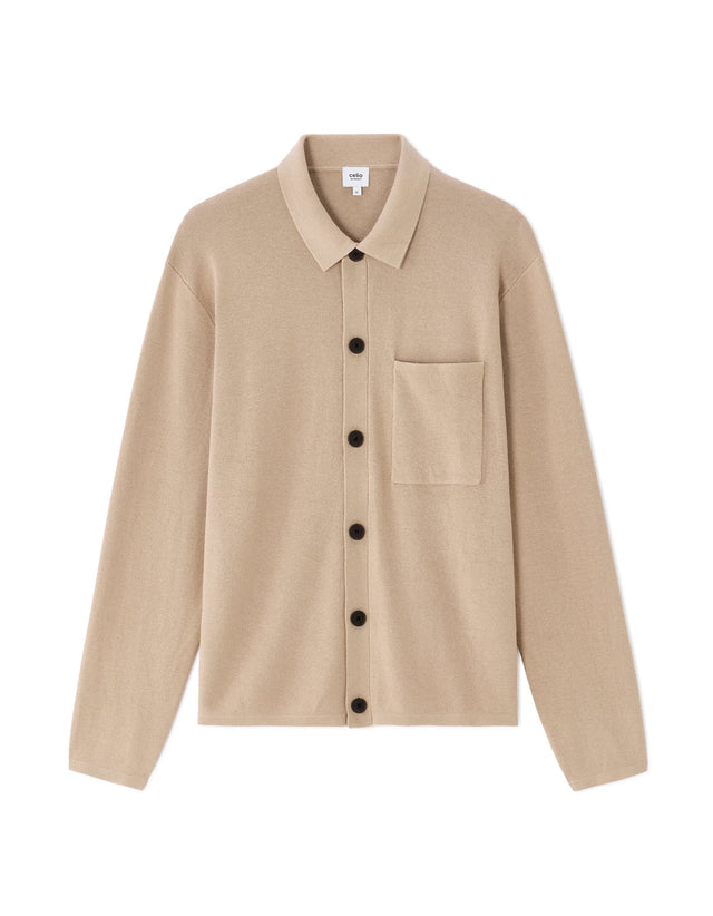 Solid Knit Overshirt - Runner