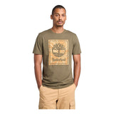 STACK LOGO Camo Short Sleeve Tee Leaf Green - Runner