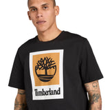 STACK LOGO Colored Short Sleeve Tee Black - Runner