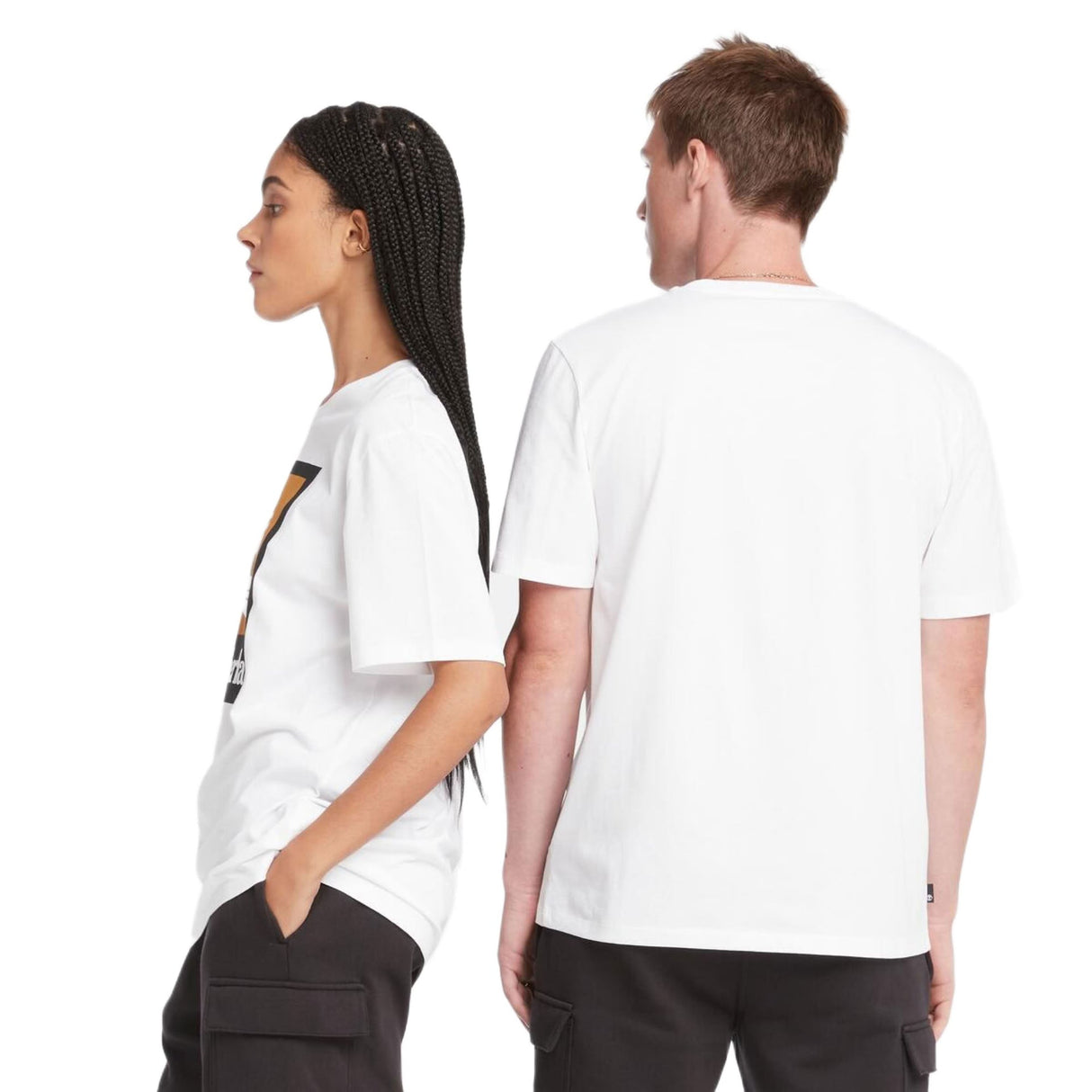 STACK LOGO Colored Short Sleeve Tee White - Runner