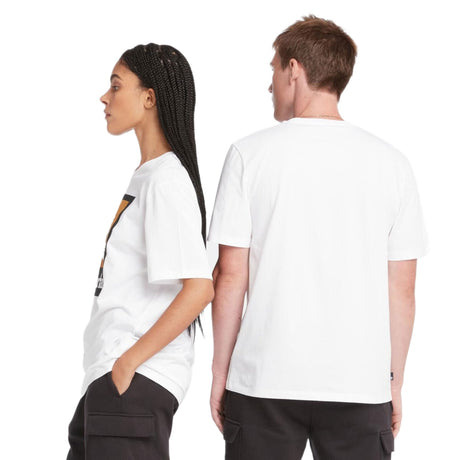 STACK LOGO Colored Short Sleeve Tee White - Runner