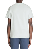 Straight Round Neck T-Shirt 100% Cotton - Light Blue - Runner