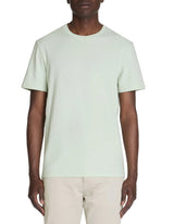 Straight Round Neck T-Shirt 100% Cotton - Light Green - Runner