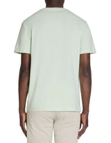 Straight Round Neck T-Shirt 100% Cotton - Light Green - Runner