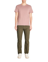Straight Round Neck T-Shirt 100% Cotton - Purple - Runner
