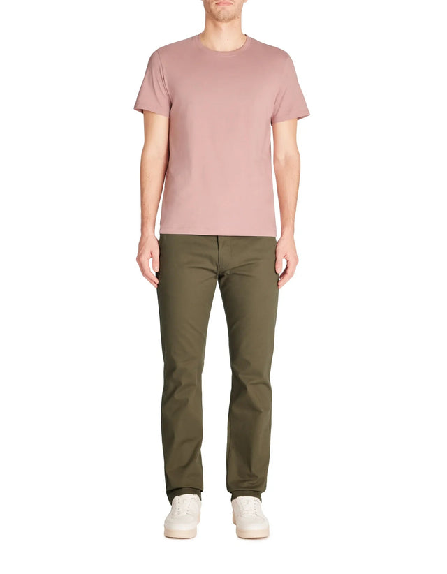 Straight Round Neck T-Shirt 100% Cotton - Purple - Runner