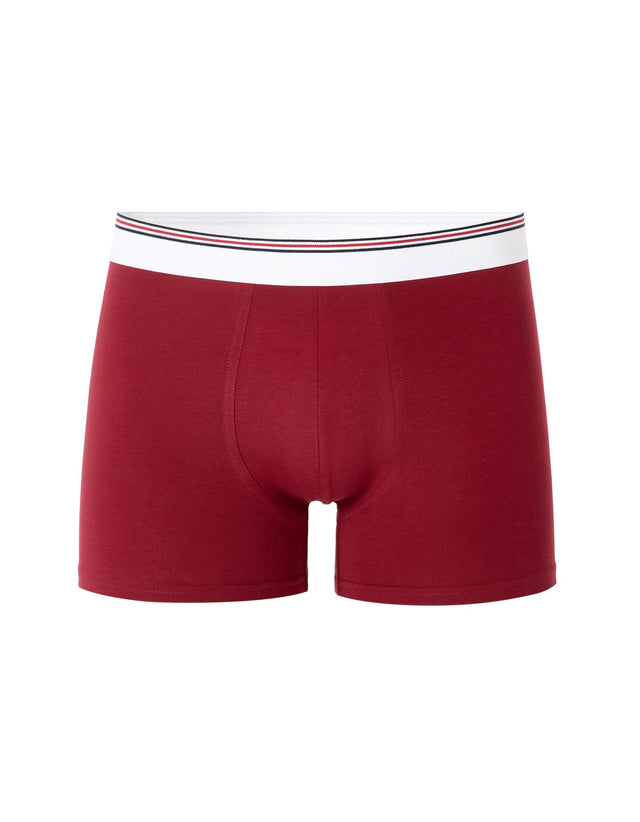 Stretch Boxer With Contrast Waistband Red - Runner