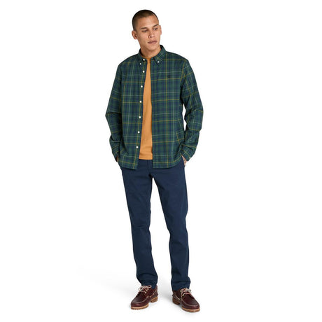 Stretch Poplin Check Shirt - Runner