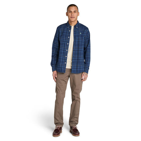 Stretch Poplin Check Shirt - Runner