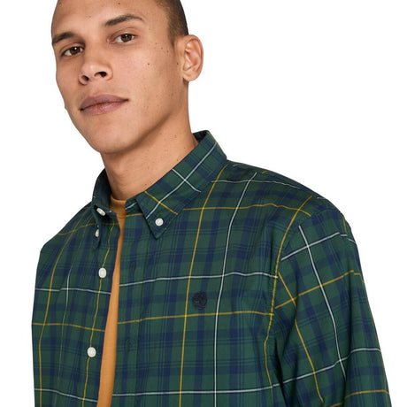 Stretch Poplin Check Shirt - Runner