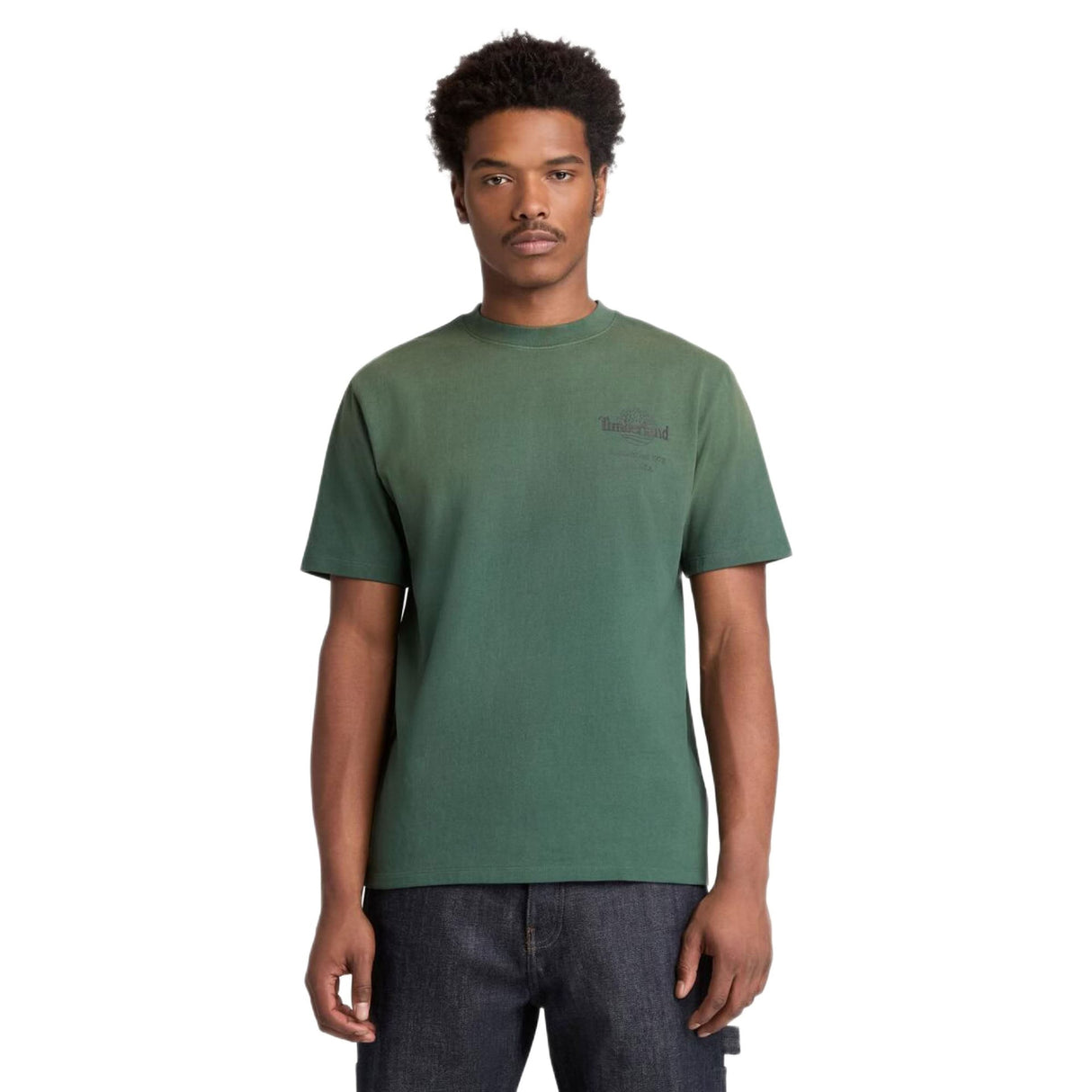 Sunfaded Back Tree Logo Graphic Hw Tee - Runner