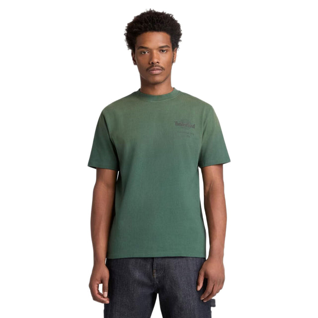 Sunfaded Back Tree Logo Graphic Hw Tee - Runner