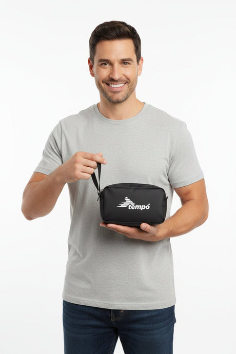 TEMPO ESSENTIALS TOILETRY BAG BLACK - Runner